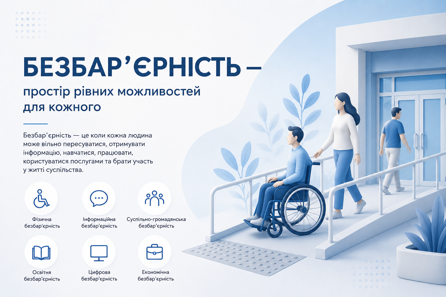 Безбар’єрність — простір рівних можливостей для кожного